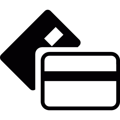 Credit cards vector logo