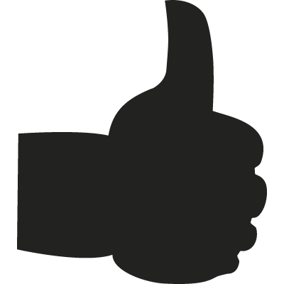Thumb up vector logo