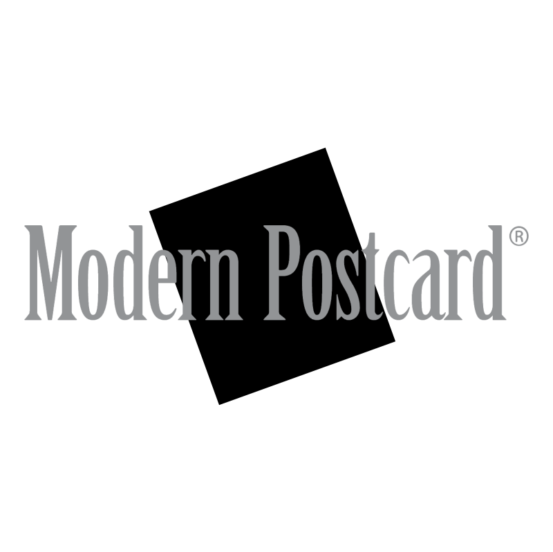 Modern Postcard vector logo