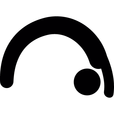 Backbend vector logo