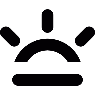 Sun rising vector logo