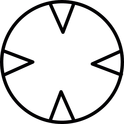 Round crosstree vector logo