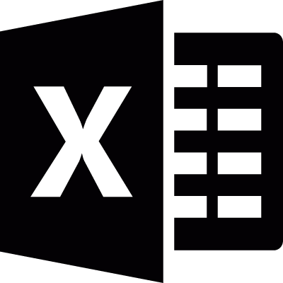 Excel file vector logo