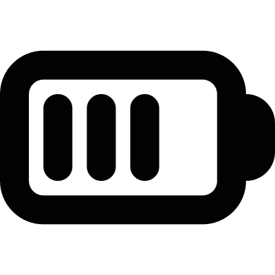 High battery vector logo