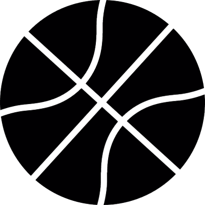 Basketball silhouette vector logo