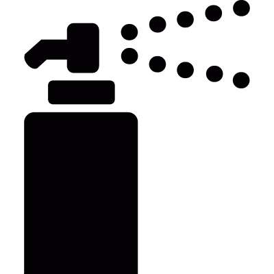 Spray gas bottle vector logo