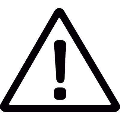 Warning triangular vector logo