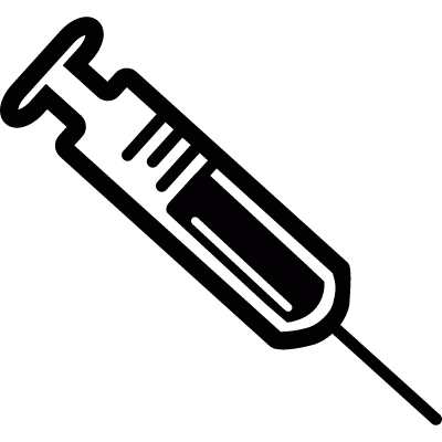 Hospital syringe vector logo
