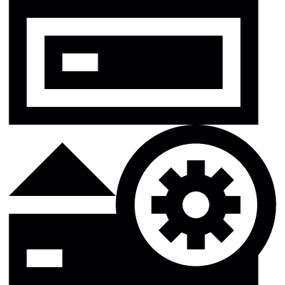 Backup settings vector logo