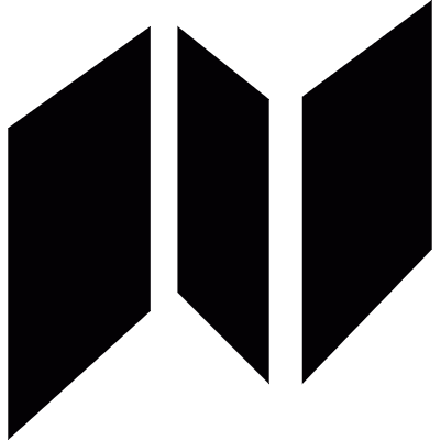 Folded brochure vector logo