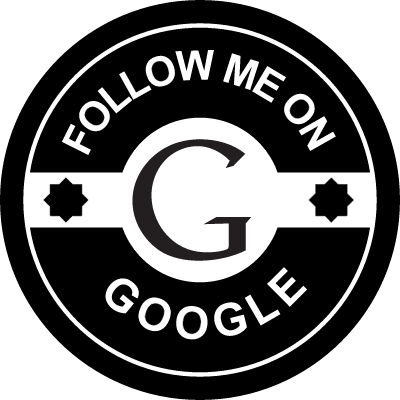 Follow me on google vector logo