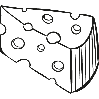Piece of Cheese vector logo