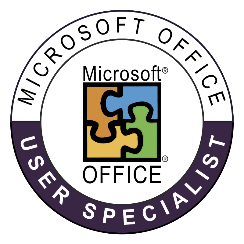 Microsoft Office User Specialist vector