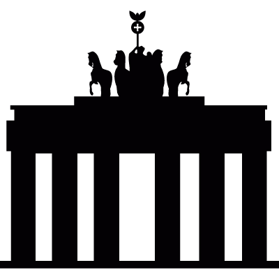 Brandenburg Gate vector logo