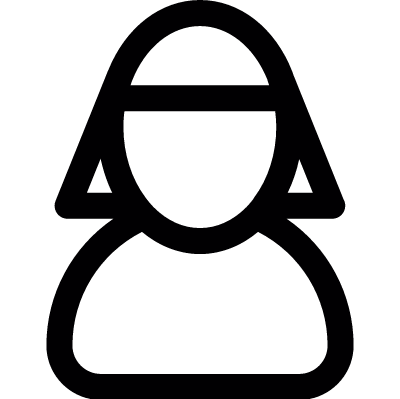 Nun Woman vector logo