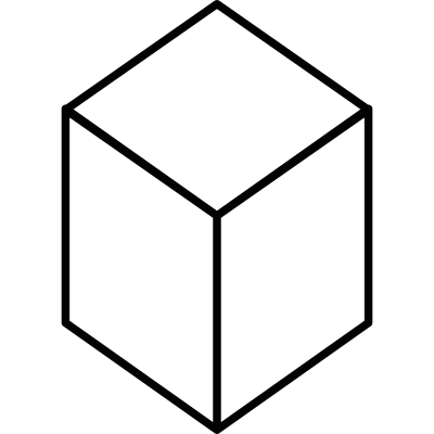 Thin Cube vector logo