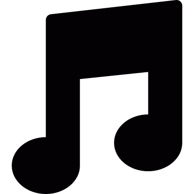 Musical note vector logo