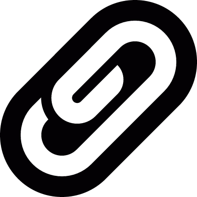 Paper clip vector logo
