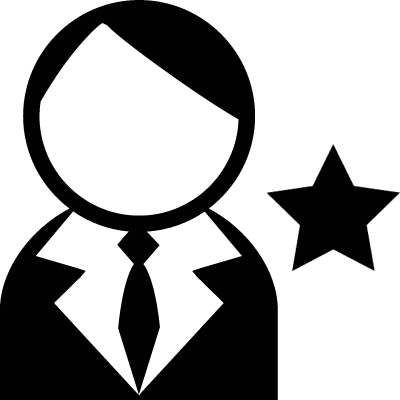 Avatar with a Star vector logo