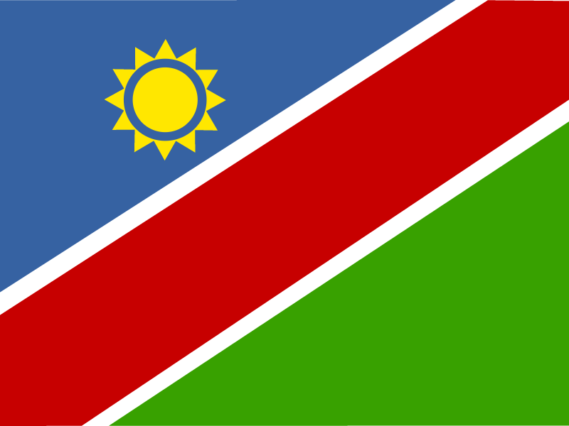 Flag of Namibia vector