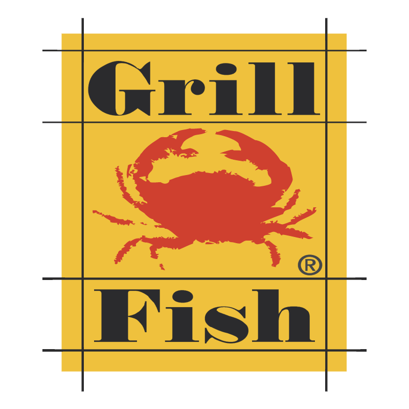 Grill Fish vector logo