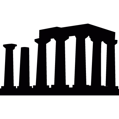 Temple of Apollo vector logo