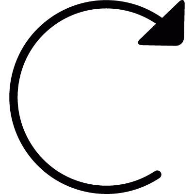 Thin refresh arrow vector logo