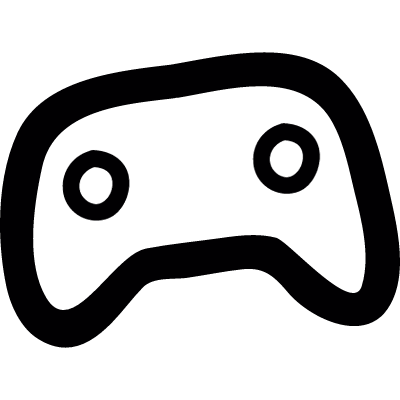 Game control doodle vector logo
