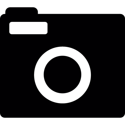 Retro squared camera vector logo