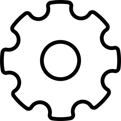 Settings Cogwheel vector logo