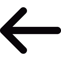 Thin arrow pointing left vector