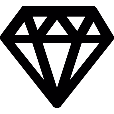 Diamond outline vector logo