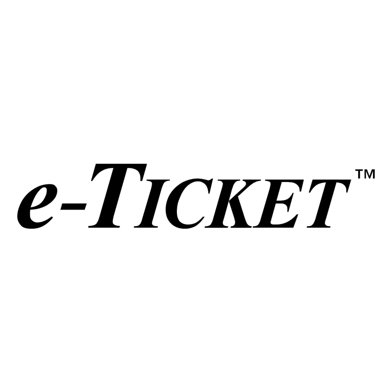 e Ticket vector logo