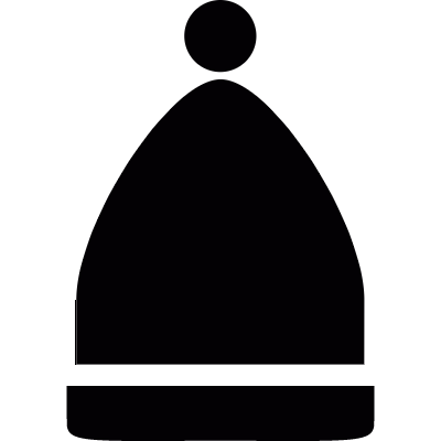 Winter hat vector logo