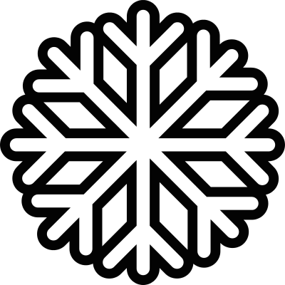 Winter Snowflake vector logo