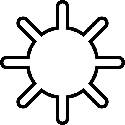 Sun symbol vector logo