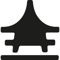 Japan architecture silhouette vector