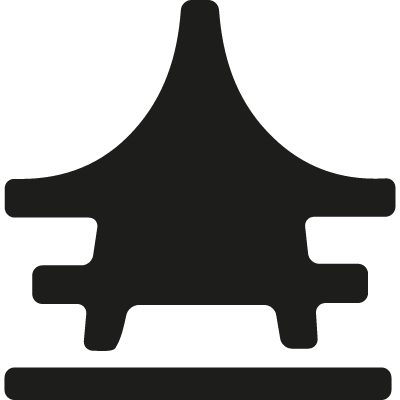 Japan architecture silhouette vector logo