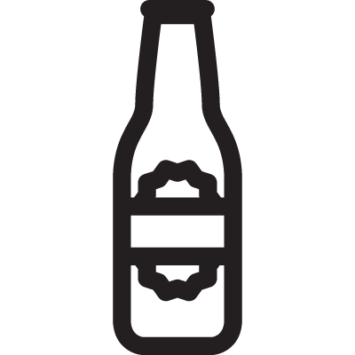 Label Beer Bottle vector logo