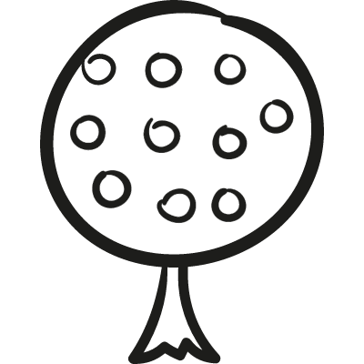 Fruit Tree vector logo