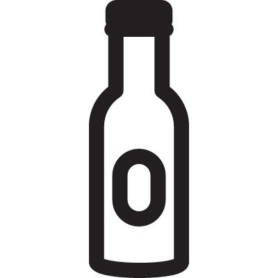 Vodka Closed Bottle vector logo