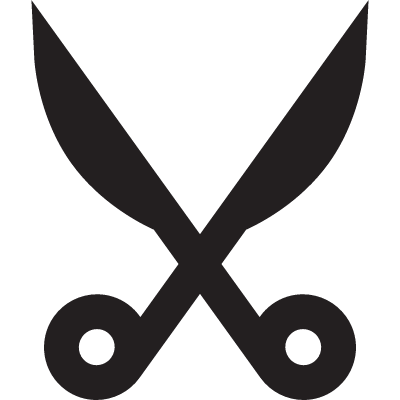 Baber Scissors vector logo