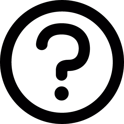 Question mark Button vector logo