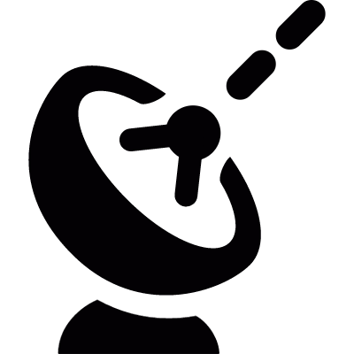 Satellite antenna vector logo
