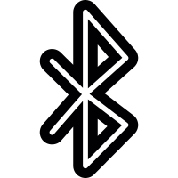 Bluetooth symbol vector