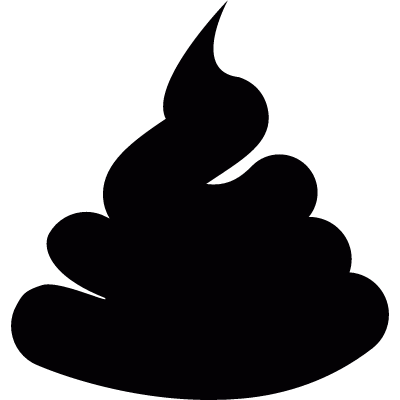 Excrement vector logo