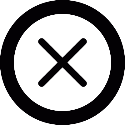 Cancel button vector logo
