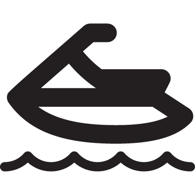 Sky Board on Sea vector logo