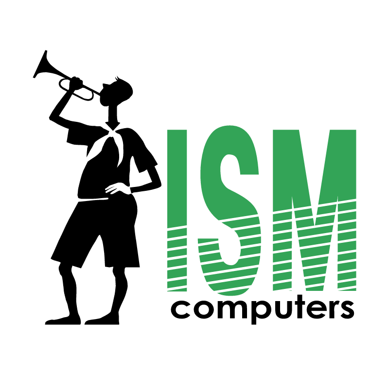 ISM computers vector logo