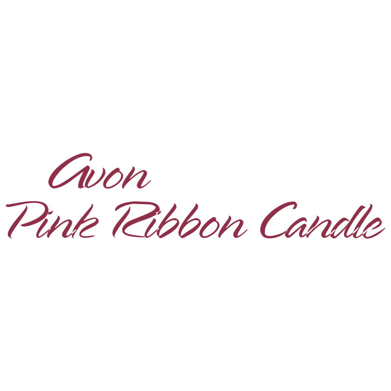 Pink Ribbon Candle vector logo